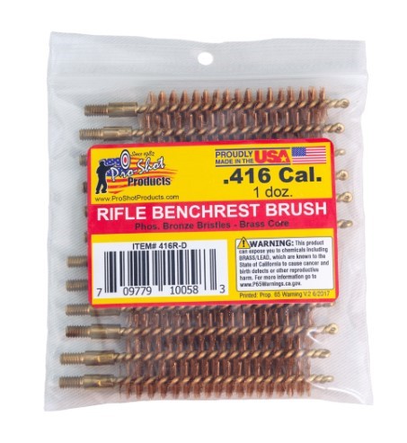 PROSHOT .416 CAL. BRUSH - 12 QTY. BULK PACK 416R-D - Win Repeating Arms Promotion